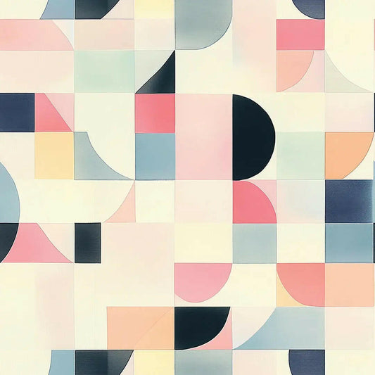 Mid-Century Pastel Mosaic