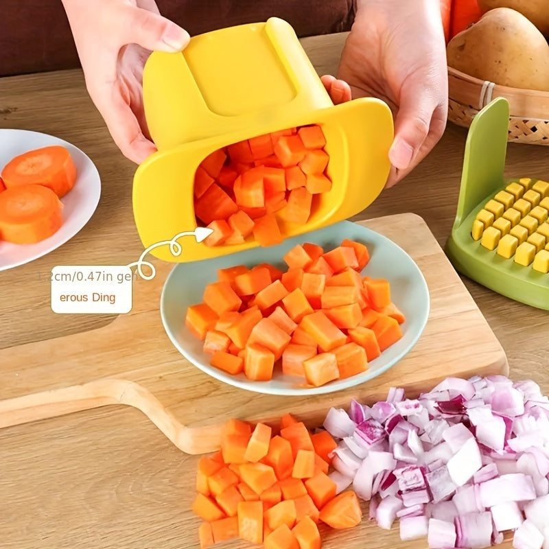 Versatile Manual Vegetable Chopper  Fry Cutter  Stainless Steel