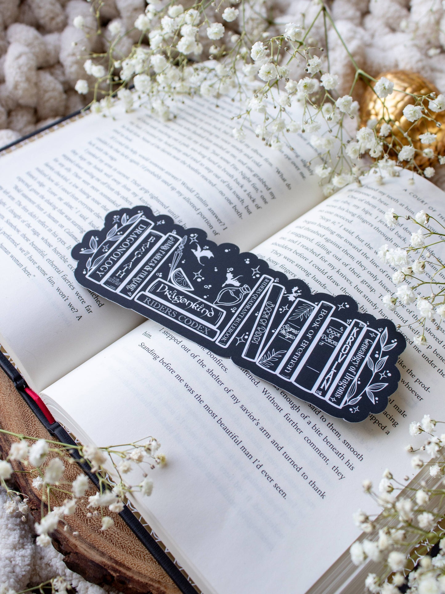 Meaggie Moos - Fourth Wing Violet's Bookshelf Bookmark