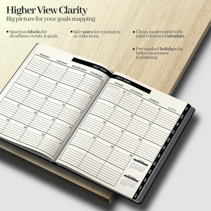 Leather Planner Jun 2025 - Jul 2026