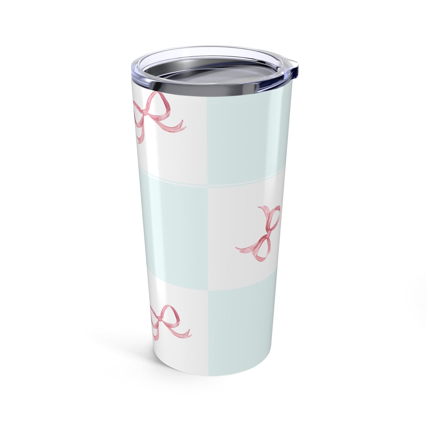 Customizable: Chic Ribbon Tumbler 20oz - Stylish Travel Mug, Perfect for Gifting, Birthday Parties, Everyday Use, Bridesmaid Essentials