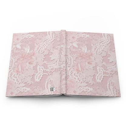 Customizable: Floral Lace Hardcover Journal for Elegant Writing, Gift for Her, Romantic Diary, Travel Journal, Scrapbooking