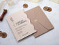 Beige Wedding Invitations | Special Cut