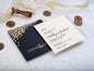 Embossed Leaves Wedding Invitation with Gold Foil on Black Envelope