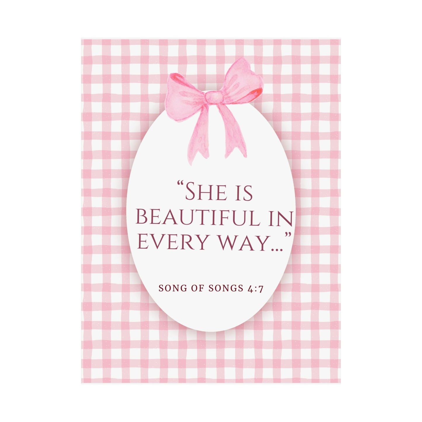 Inspirational Wall Art Poster, Motivational Decor, Gift for Her, Perfect Dorm Decor, Christian Home Decoration