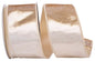 2.5" x 10 yds DESIGNER PLUSH VELVET ELITE WIRED EDGE champagne