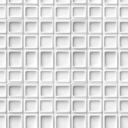 Architectural Recessed Grid Wallpaper