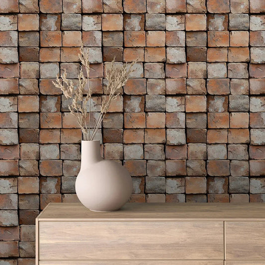 Artisan's Kiln-Fired Brick Wall