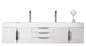 Columbia 72" Double Wall Mount Vanity Cabinet