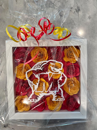 Custom College Flower Shadowbox