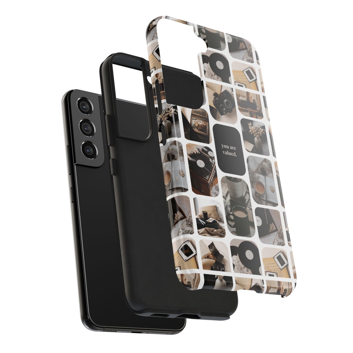 Retro Collage Phone Case - You Are Valued, Durable Protection for Your Device, Thoughtful Gift for Friends & Family, Perfect for Any [...]