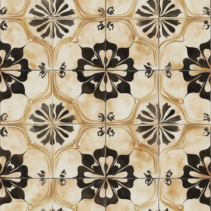 Siena Noir Bloom Tile