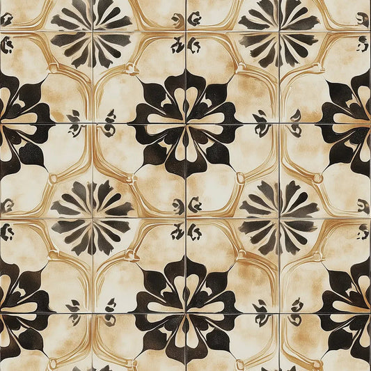 Siena Noir Bloom Tile