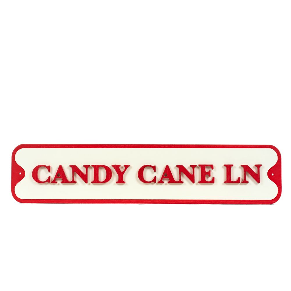 23x5  Wood Sign Candy Cane Lane
