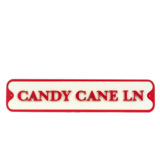 23x5  Wood Sign Candy Cane Lane