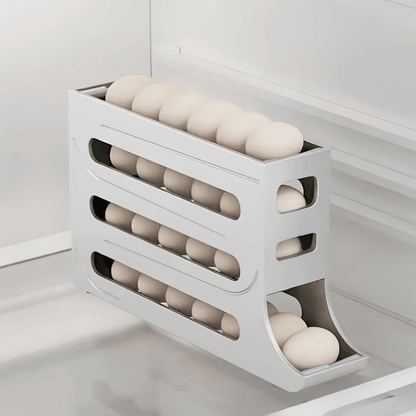 4-Tier Egg Storage Box Organizer for Refrigerator