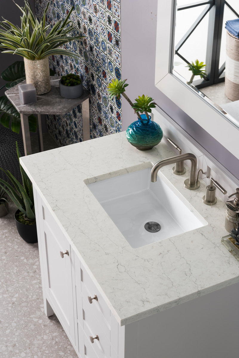 Palisades 36" Single Vanity Cabinet, Bright White