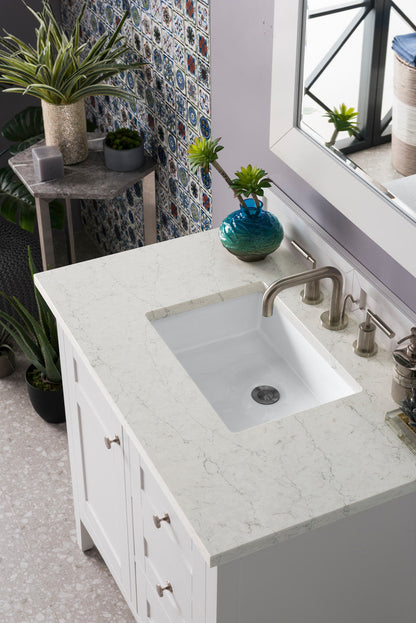 Palisades 36" Single Vanity Cabinet, Bright White