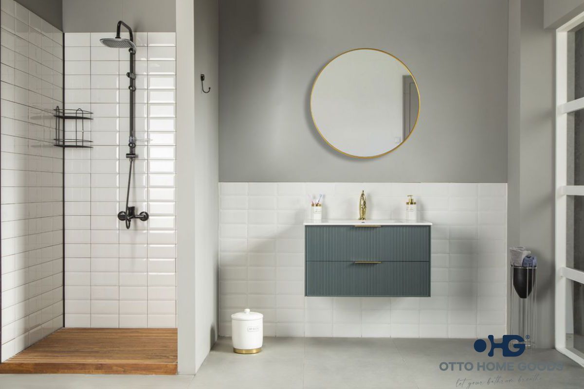 Sorrento 30" Forest Green Bathroom Cabinet