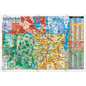 Dallas Fort Worth Zip Code Map - Counties Colorized - POSTER PRINTS