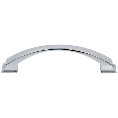 96 mm Center-to-Center Satin Nickel Arched Roman Cabinet Pull