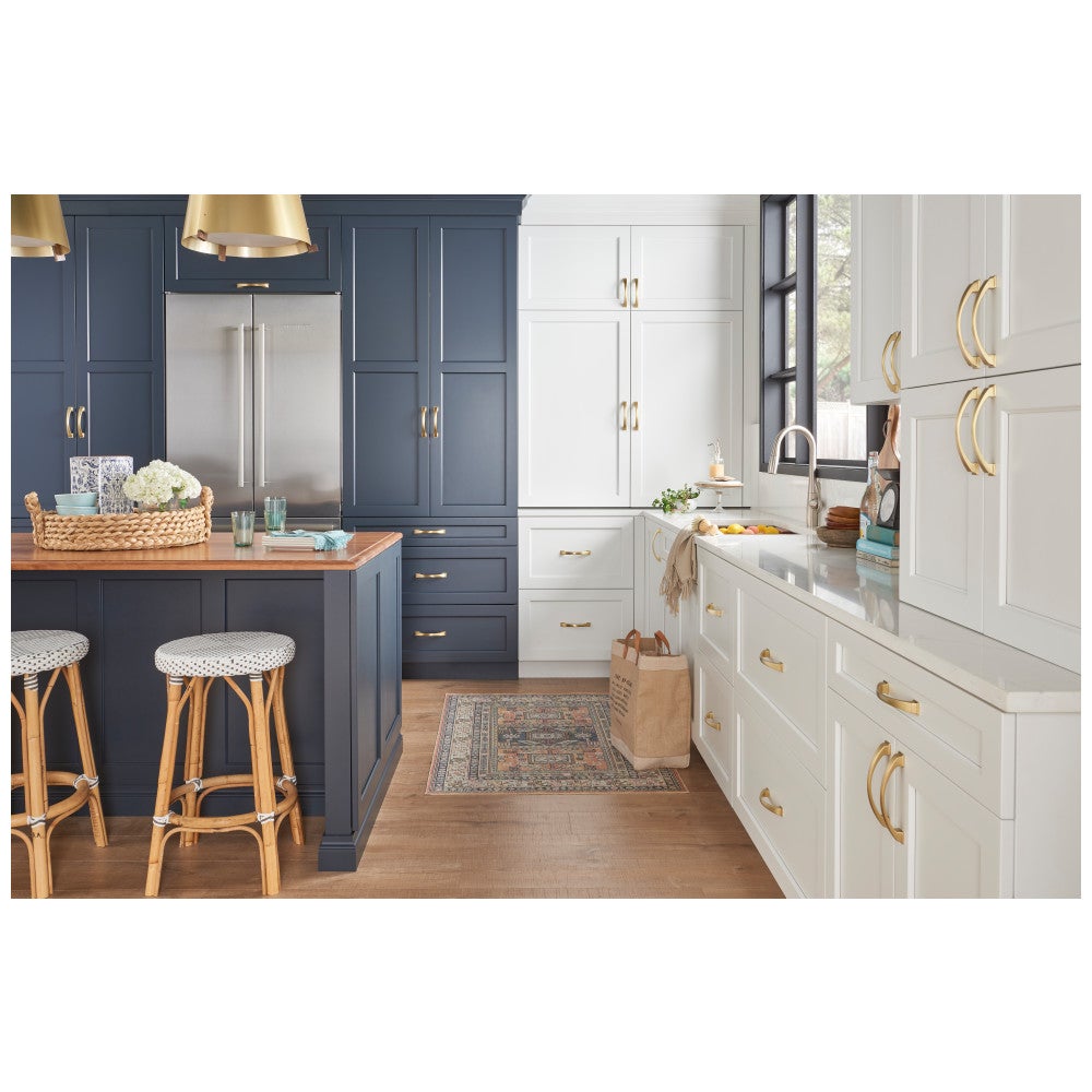 96 mm Center-to-Center Satin Nickel Arched Roman Cabinet Pull