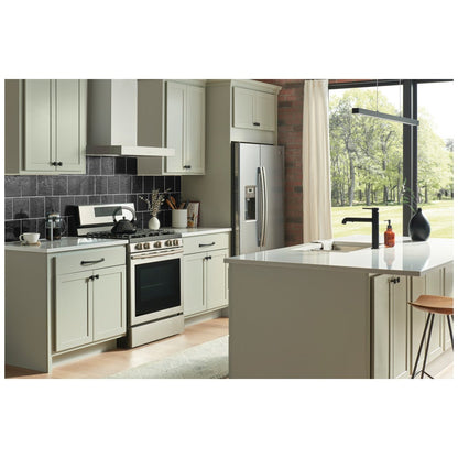 96 mm Center-to-Center Satin Nickel Arched Roman Cabinet Pull