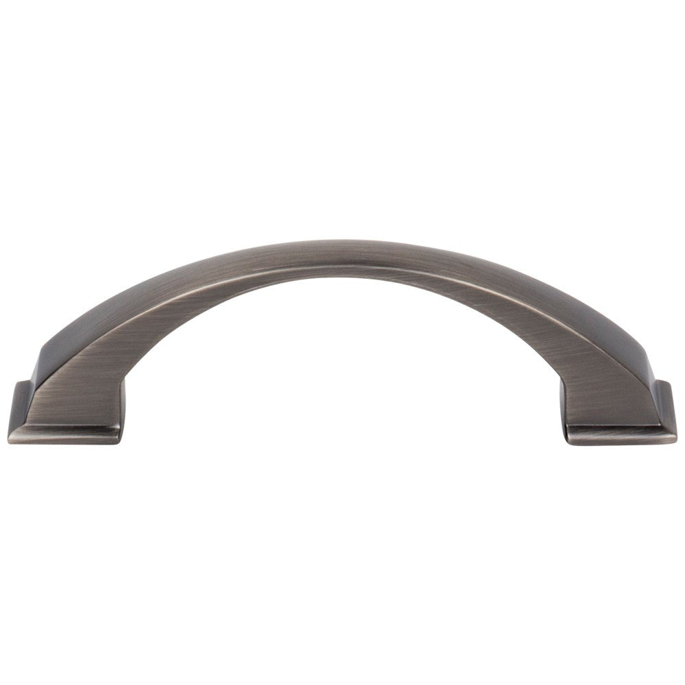96 mm Center-to-Center Satin Nickel Arched Roman Cabinet Pull