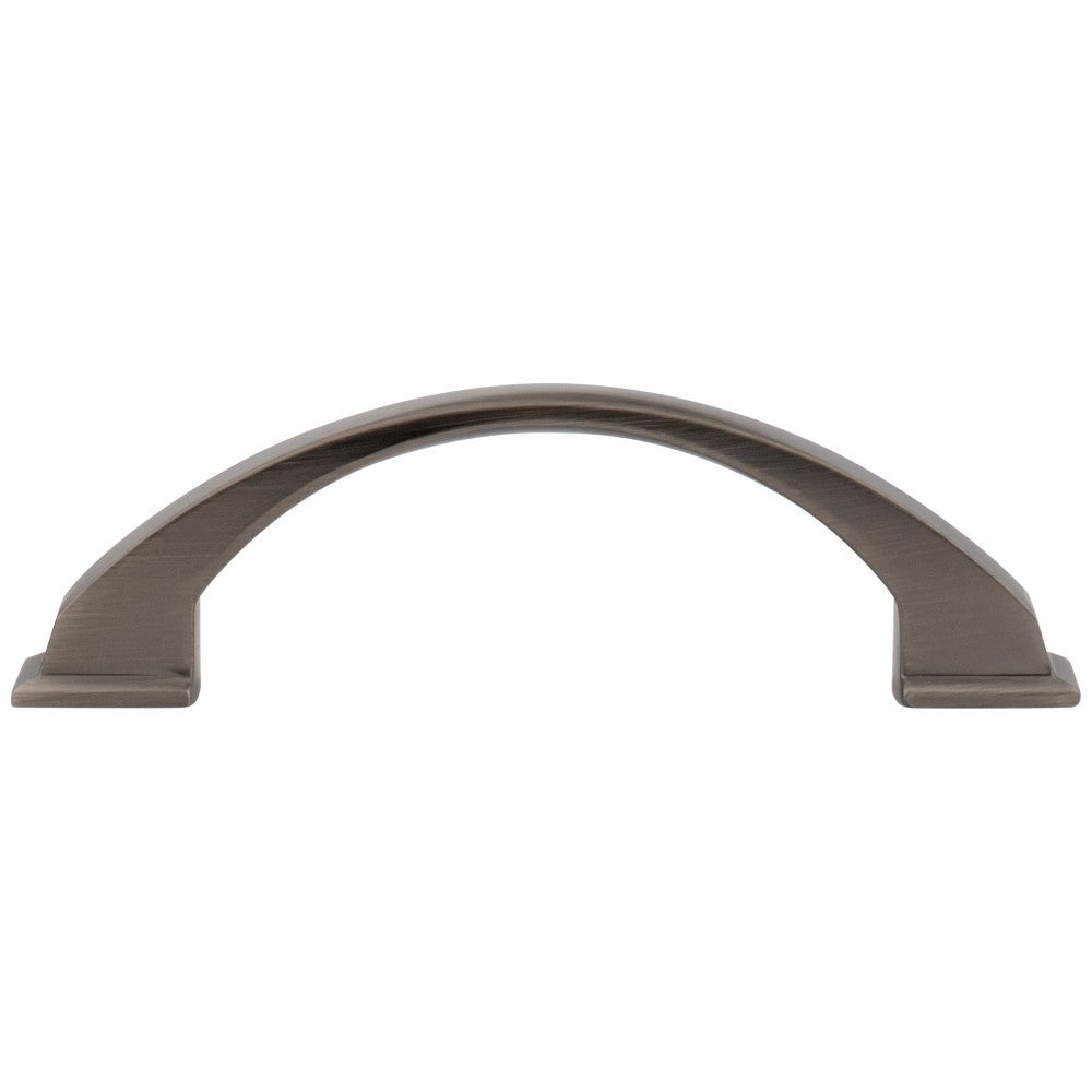 96 mm Center-to-Center Satin Nickel Arched Roman Cabinet Pull