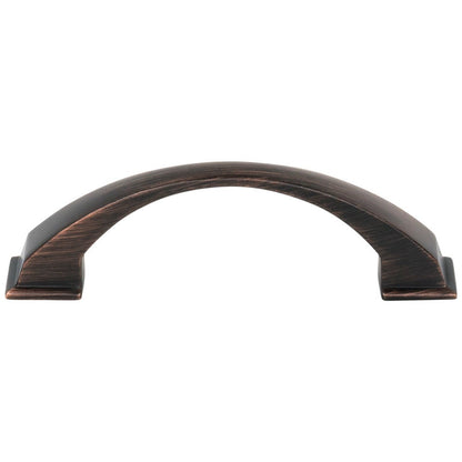 96 mm Center-to-Center Satin Nickel Arched Roman Cabinet Pull