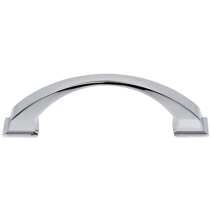 96 mm Center-to-Center Satin Nickel Arched Roman Cabinet Pull