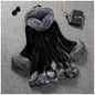 Autumn Winter Women Clothing Faux Fur Coat Mid Length Mink Fur Women Coat