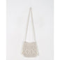 Woven Bag Women Crossbody Bag Cotton Thread Straw Bag Shoulder Handmade Bag Drawstring Woven Bag Beach Bag