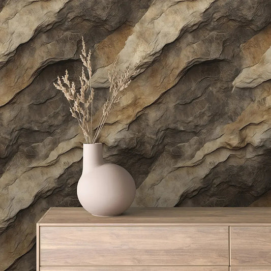 Sedimentary Strata Wallcovering