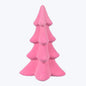 8" HOT PINK Ceramic Flocked Christmas Tree Decor