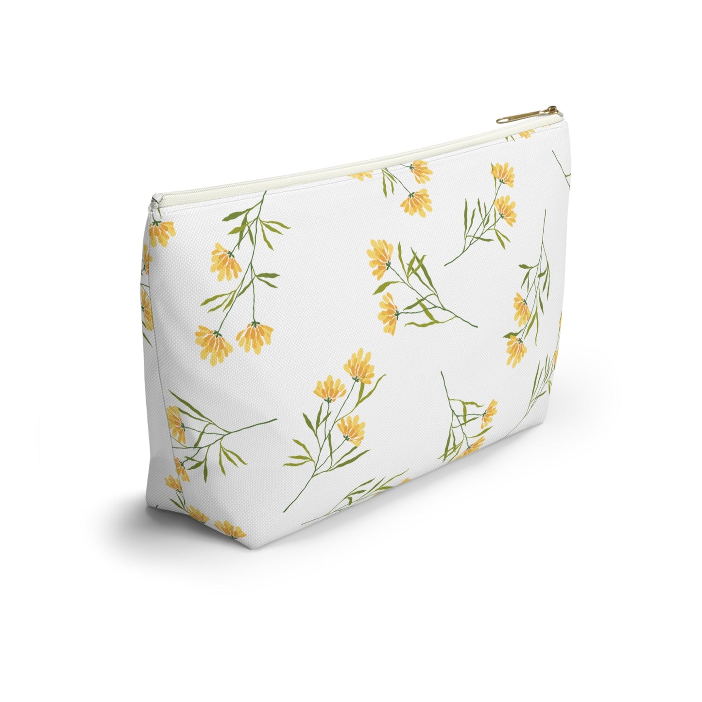 Customizable: Floral Accessory Pouch, Cute Makeup Bag, Travel Organizer, Gift for Her, Spring Flowers, Eco-Friendly Storage
