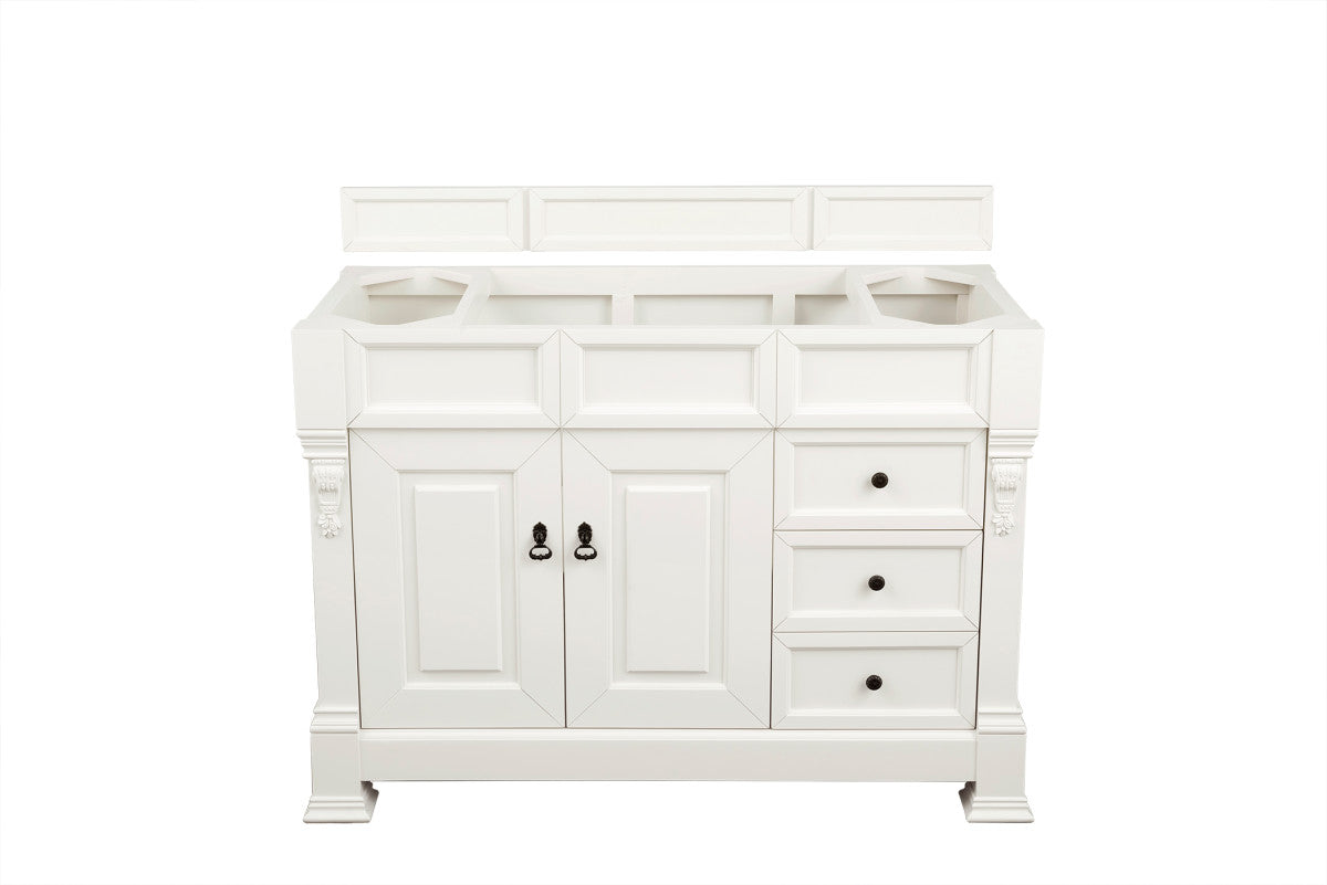 Brookfield 48" Single Vanity Cabinet, Bright White