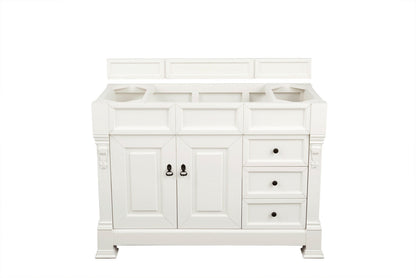Brookfield 48" Single Vanity Cabinet, Bright White