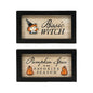 7"x4" Reversible Wood Frame Sign (WITCH/SPICE)