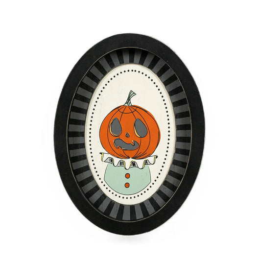 6X8" Sweet & Spooky PUMPKIN Wood Frame Sign