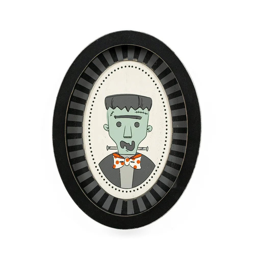 6X8" Sweet & Spooky FRANKIE Wood Frame Sign