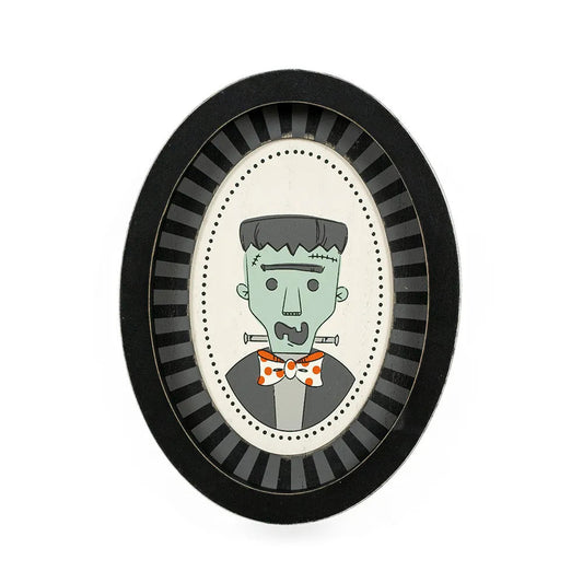 6X8" Sweet & Spooky FRANKIE Wood Frame Sign