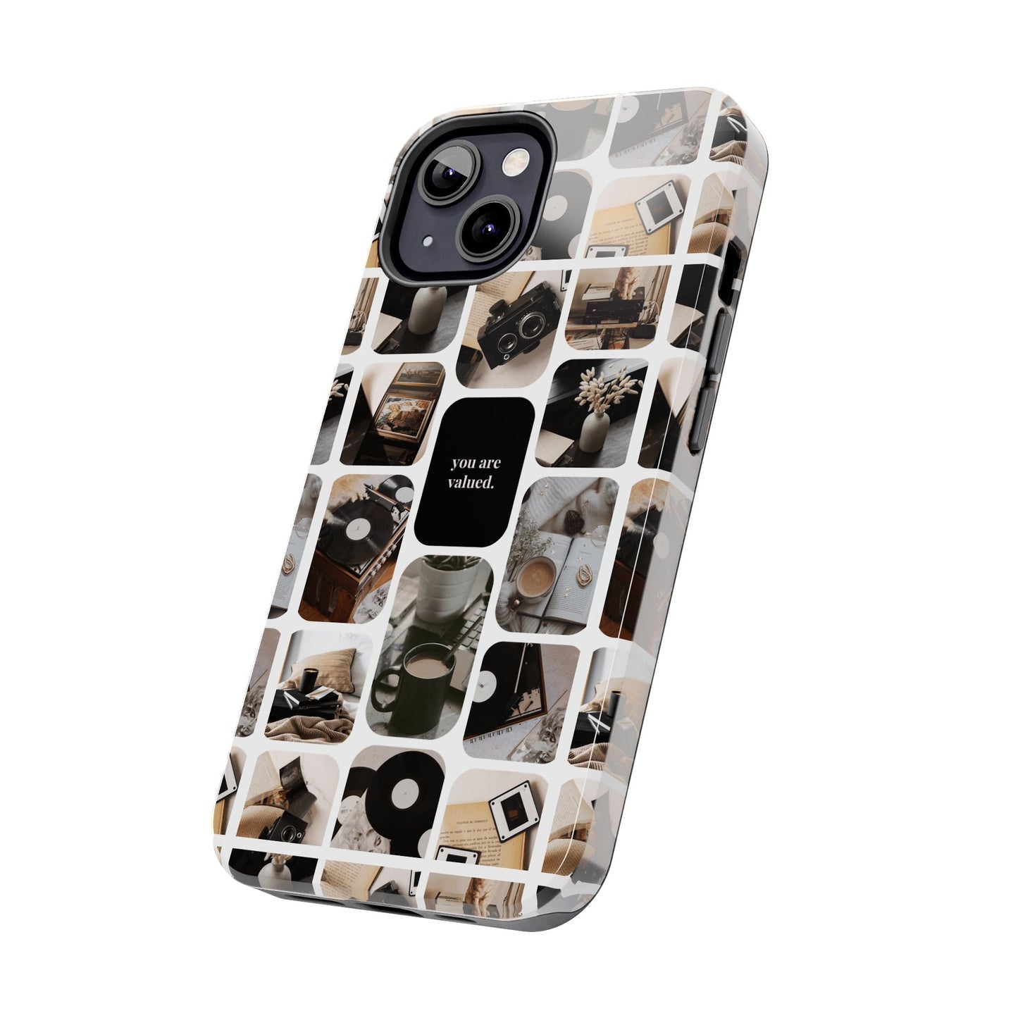 Retro Collage Phone Case - You Are Valued, Durable Protection for Your Device, Thoughtful Gift for Friends & Family, Perfect for Any [...]