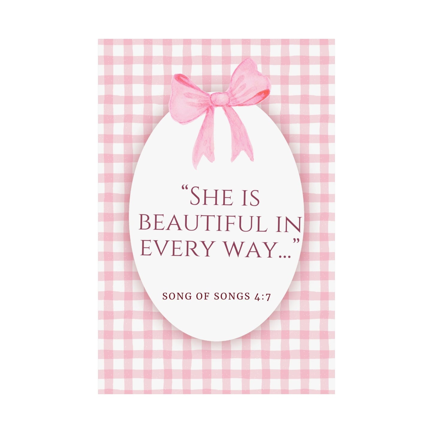 Inspirational Wall Art Poster, Motivational Decor, Gift for Her, Perfect Dorm Decor, Christian Home Decoration