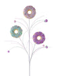 28"L DOUGHNUT/TWIG/BALL SPRAY MINT/LAVENDER/PINK
