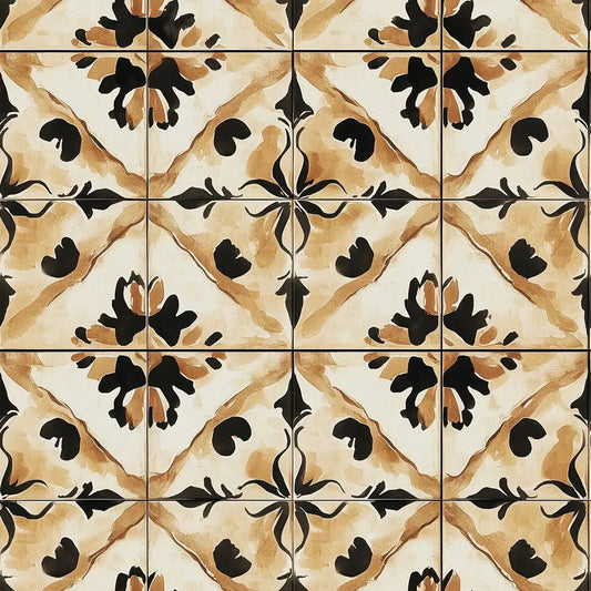 Artisan Terracotta Bloom Tile