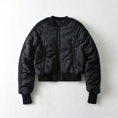 European And American Style Cotton Coat Short Bread Jacket Women's Bomber Jacket