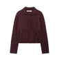 Plain Stitch Bomber Jacket Outer Women's Clothing
