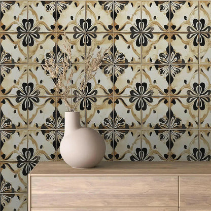 Ochre & Onyx Heritage Tile