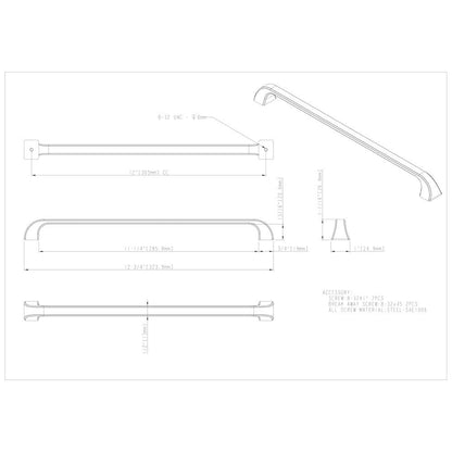 96 mm Center-to-Center Satin Nickel Square Marlo Cabinet Pull